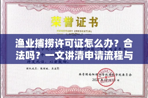 全国渔业捕捞许可证怎么办?合法吗?一文讲清申请流程与合规要点