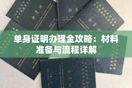全国单身证明办理全攻略:材料准备与流程详解